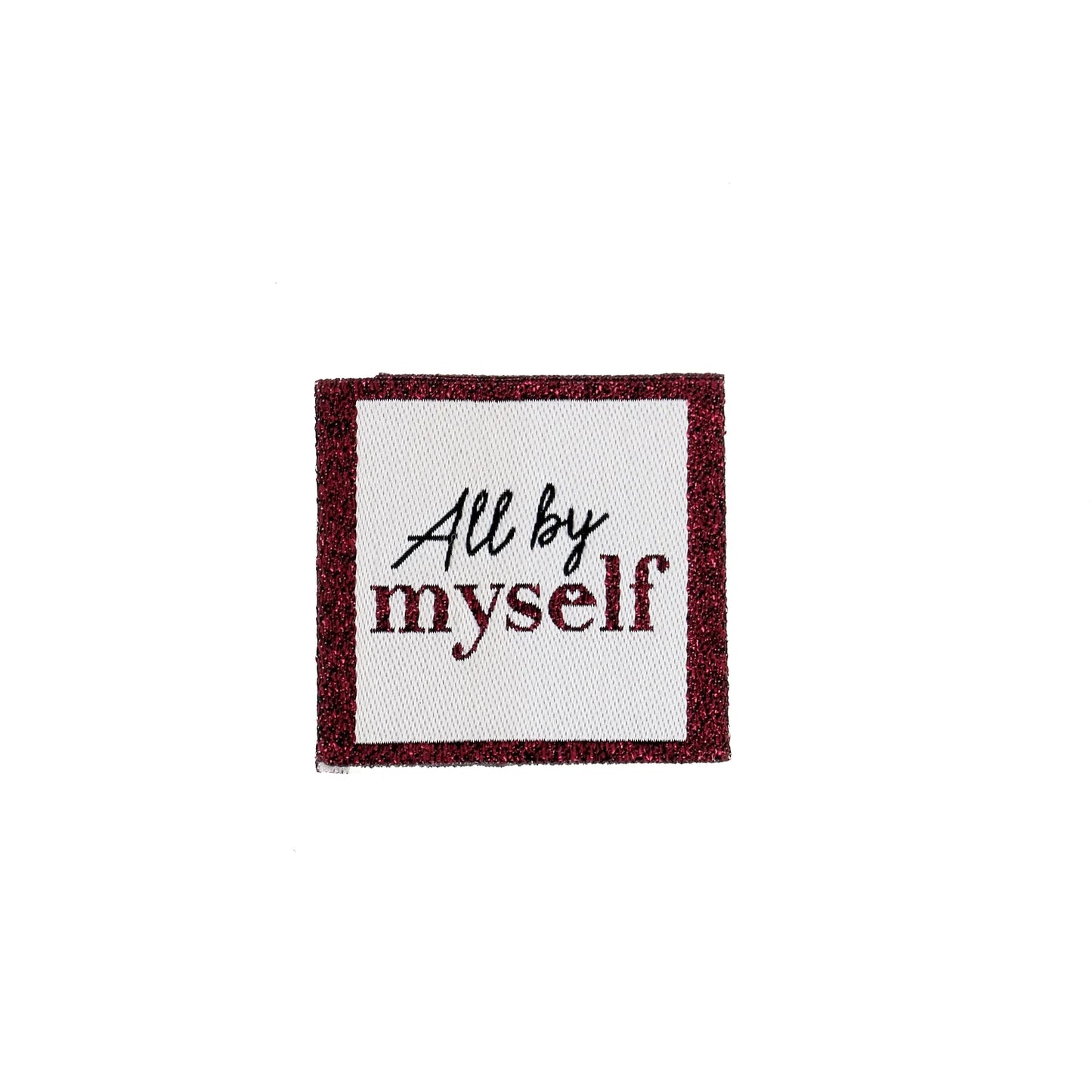 SEW-ON LABELS "ALL BY MYSELF"-BULK