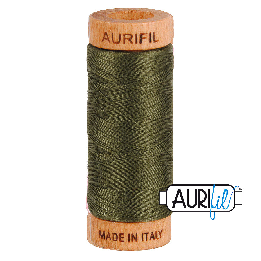 5012 DARK GREEN 80 WT MAKO COTTON SMALL SPOOL | 280 MT.