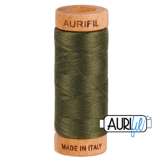 5012 DARK GREEN 80 WT MAKO COTTON SMALL SPOOL | 280 MT.
