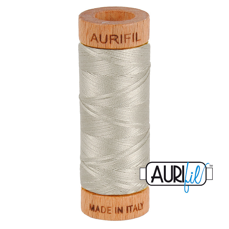 5021 LIGHT GREY 80 WT MAKO COTTON SMALL SPOOL | 280 MT.
