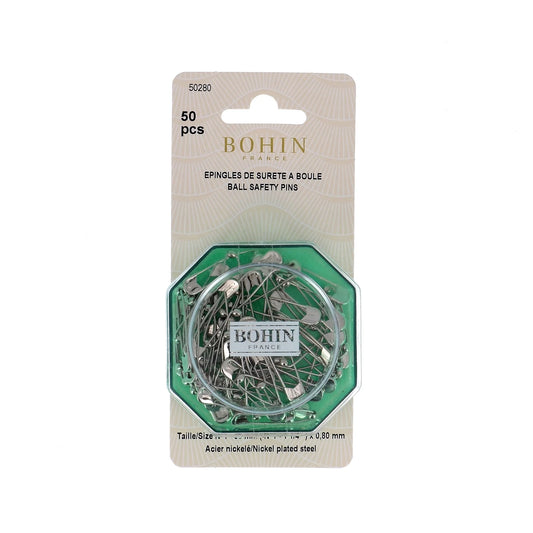 SAFETY PINS-BALL Sz 1 Blistx50