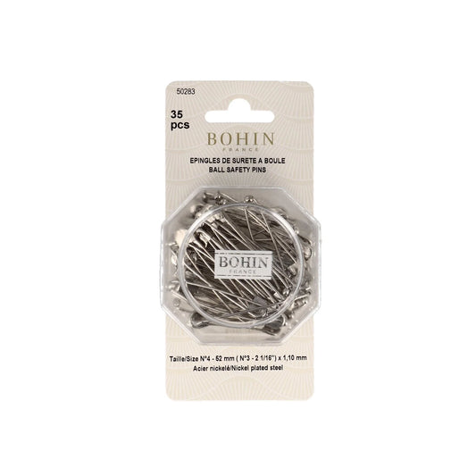 SAFETY PINS-BALL Sz 3 Blistx35