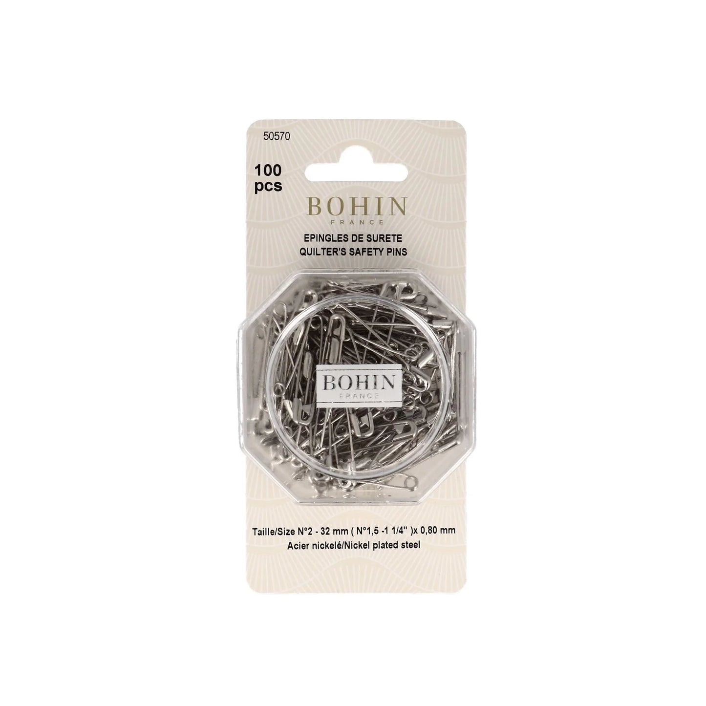 COIL.SAFETY PINS 32mm Nø1.5 x100