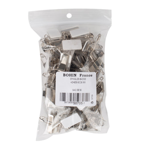 BADGE PINS MIXTE  x50 26MM
