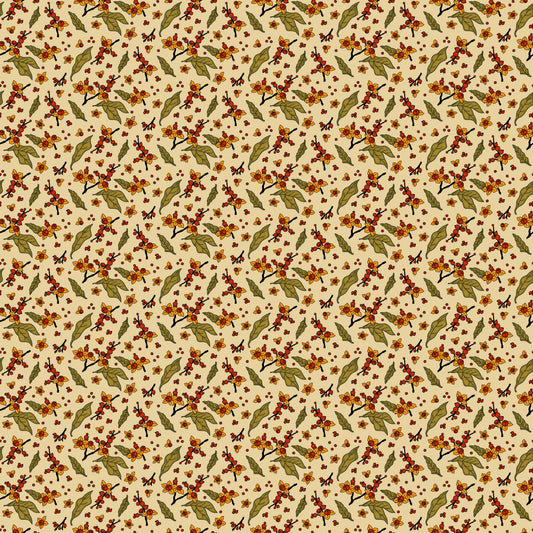 5563F-44 Moonlit Harvest (Flannel) Bittersweet