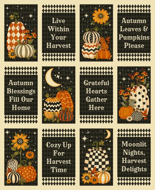 5571FPH-49 Moonlit Harvest (Flannel) Block Print