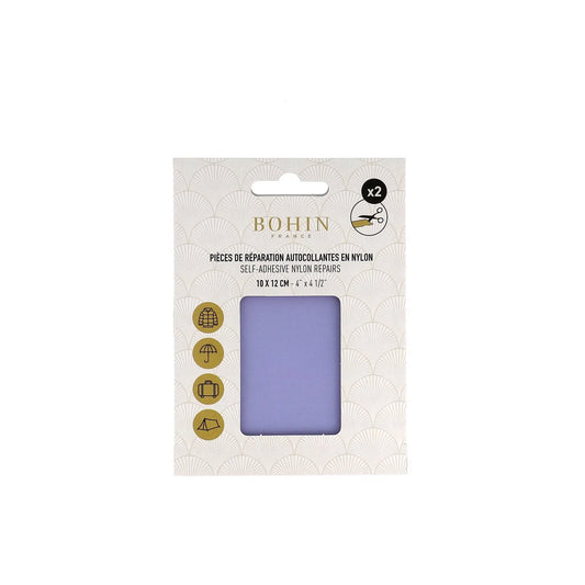 NYLON SELF-ADHESIVE PATCH 2 pcs of 10x12cm PURPLE