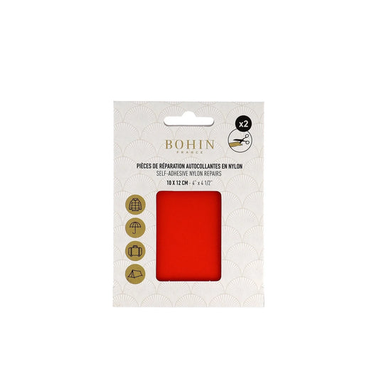 NYLON SELF-ADHESIVE PATCH 2 pcs of 10x12cm ORANGE