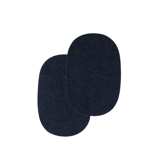 IRON-ON JEANS PATCH. DARK BLUE x2