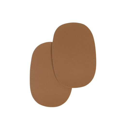 VINYL SEW ON PATCHES BEIGEx2