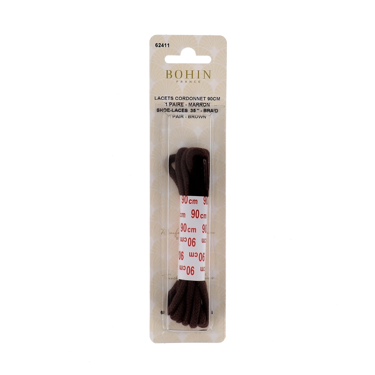 SHOE LACES BROWN 90 cm x1 PAIR Bli