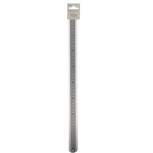 METAL RULER 40CM - 16" BLISTER x1