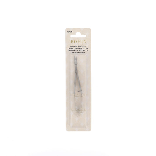 SCISSORS TWEEZ.CURVED 5"