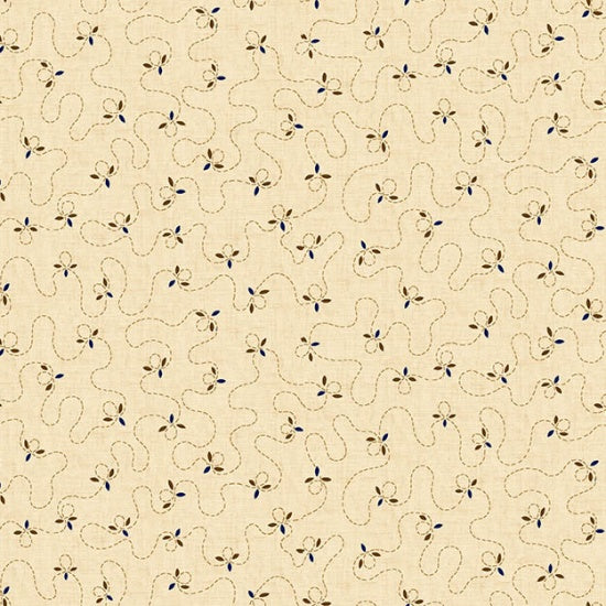 6285-33 BUTTER CHURN BASICS BUTTER PETAL STITCH (TAN)