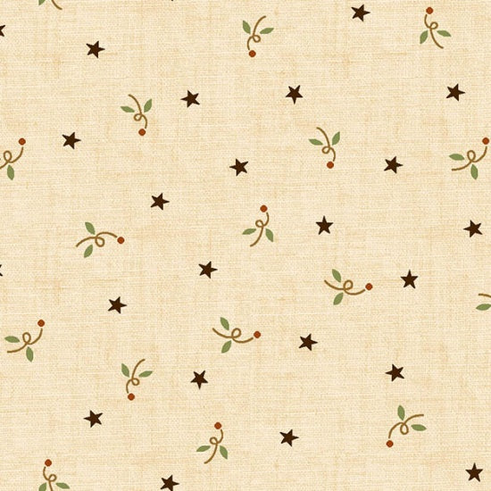 6286-44 BUTTER CHURN BASICS CREAM STARS & BLOSSOMS