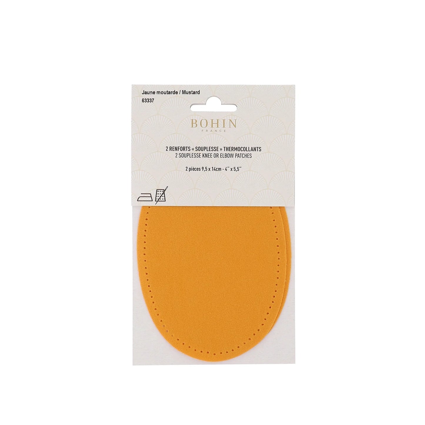 SOFT PATCHES 5 1/2" x 3 3/4" MUSTARD x2