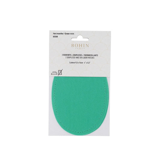 SOFT PATCHES 5 1/2" x 3 3/4" GREEN MINT x2