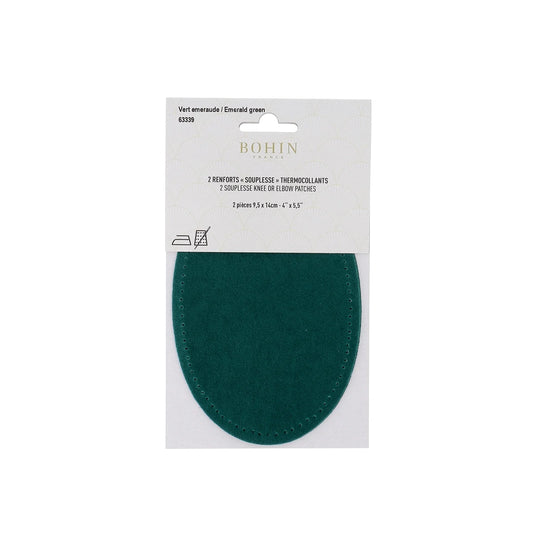 SOFT PATCHES 5 1/2" x 3 3/4" GREEN EMERALD x2