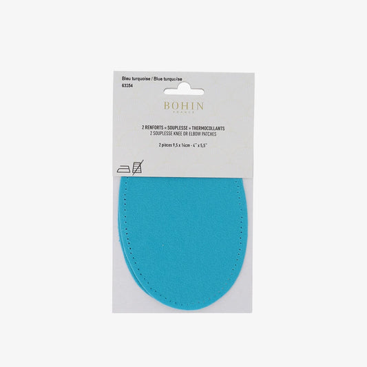 SOFT PATCHES 5 1/2" x 3 3/4" TURQUOISE BLUE x2
