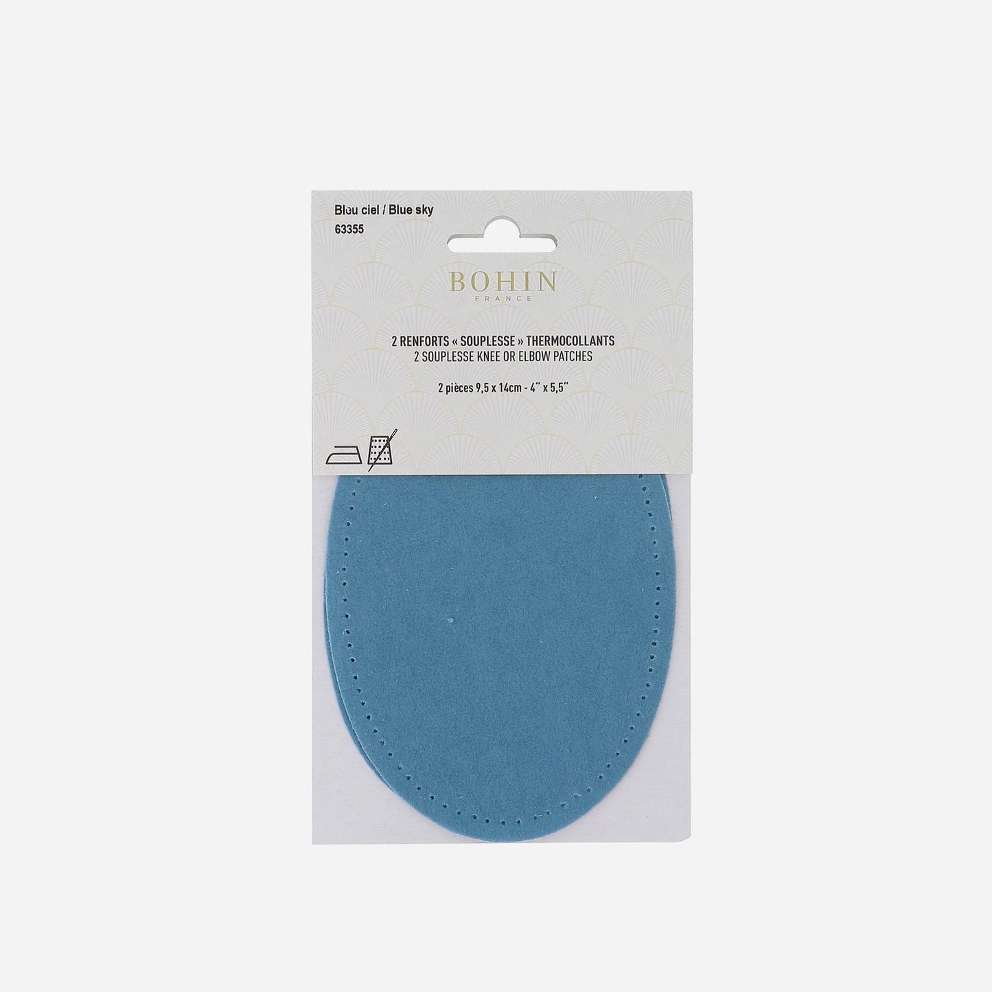 SOFT PATCHES 5 1/2" x 3 3/4" SKY BLUE x2