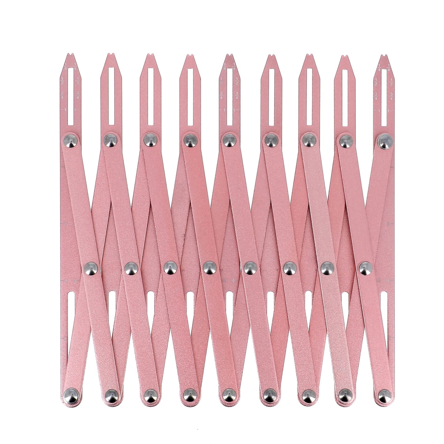 BUTTONS EXPANDING GAUGE-Rose - 16x8CM - Blister