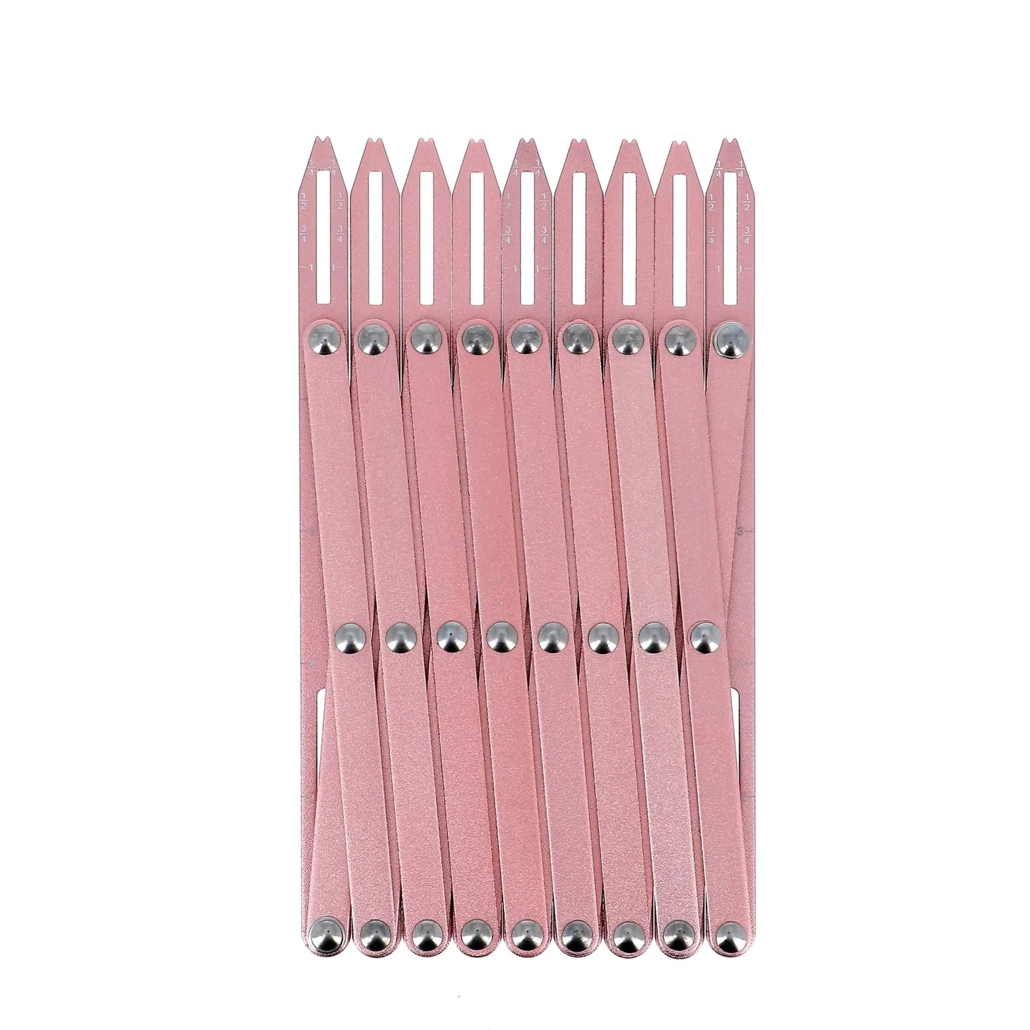 BUTTONS EXPANDING GAUGE-Rose - 16x8CM - Blister