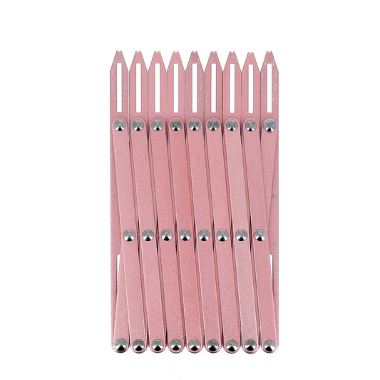 BUTTONS EXPANDING GAUGE-Rose - 16x8CM - Blister