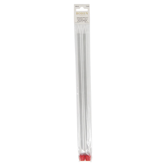 PLAST.KNITTING NEEDLES 35CM SZ 8
