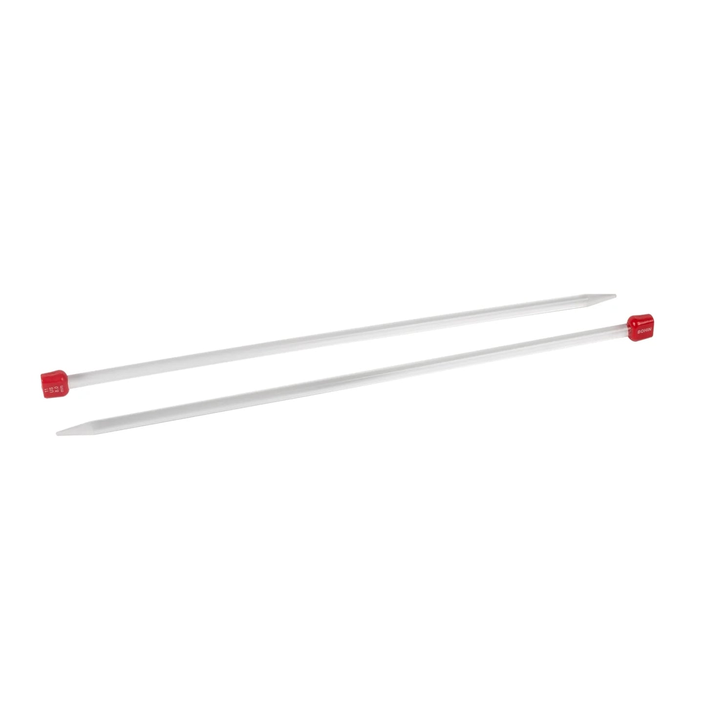 PLAST.KNITTING NEEDLES 35CM SZ 8