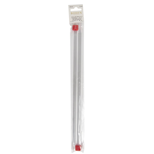 PLAST.KNITTING NEEDLES 35CM SZ10