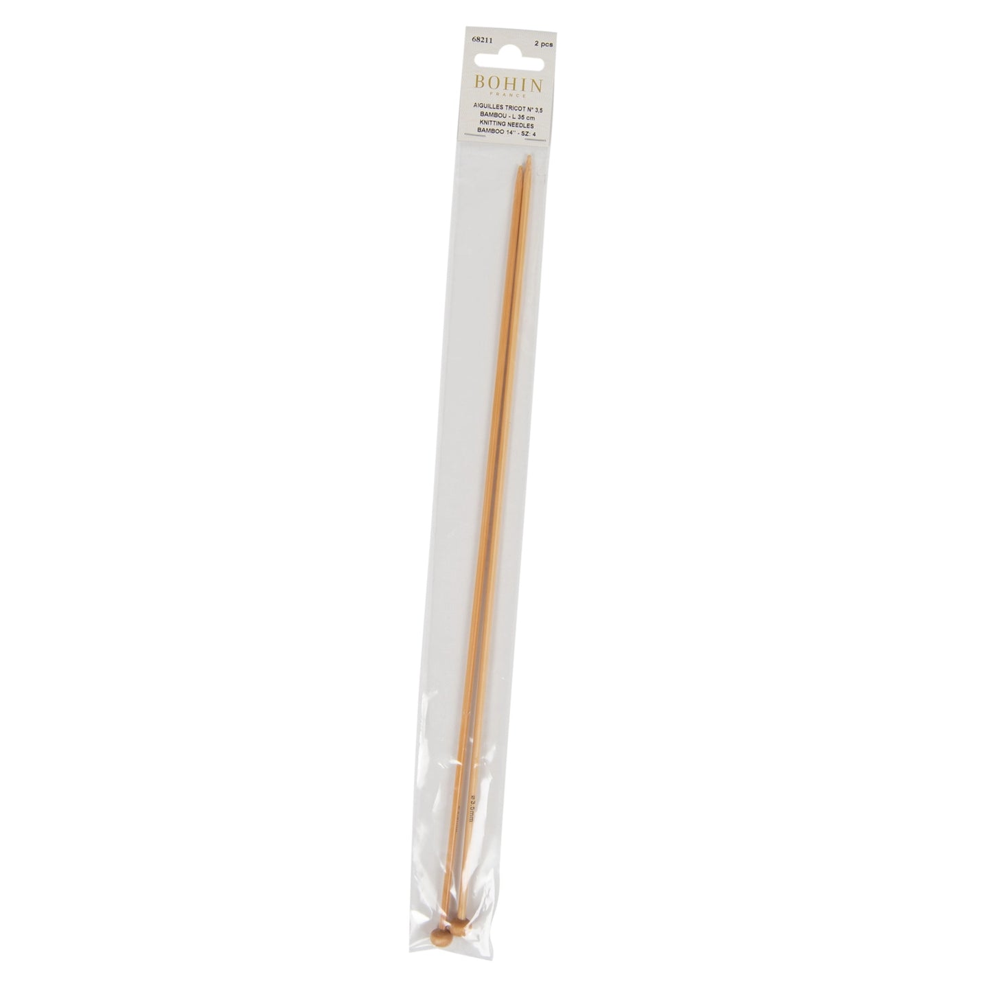 BAMBOO KNITTING NEEDLES Nø3,5