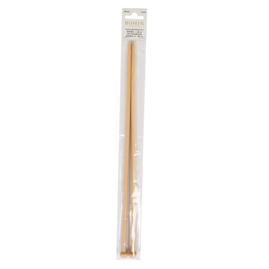 BAMBOO KNITTING NEEDLES Nø6