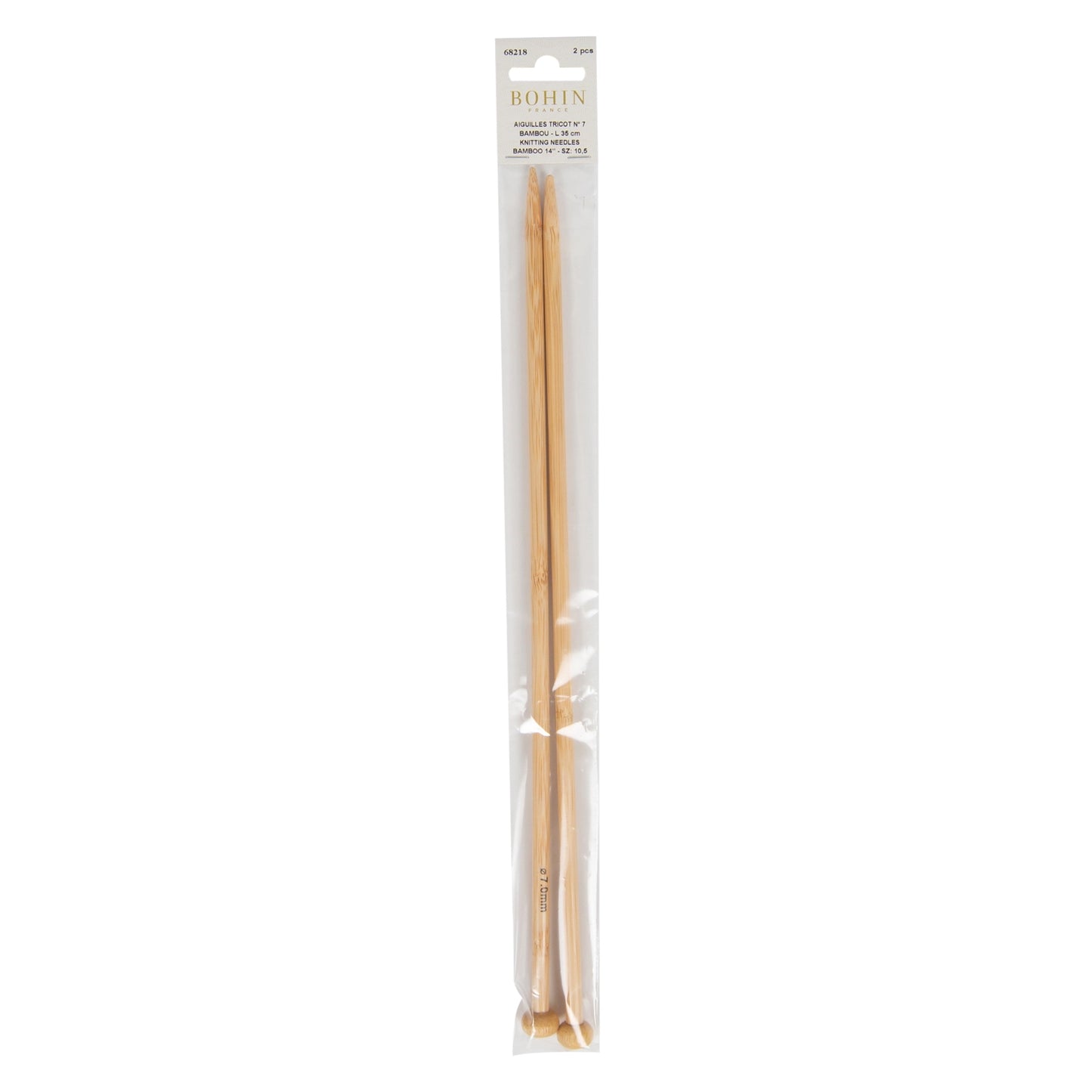 BAMBOO KNITTING NEEDLES Nø7
