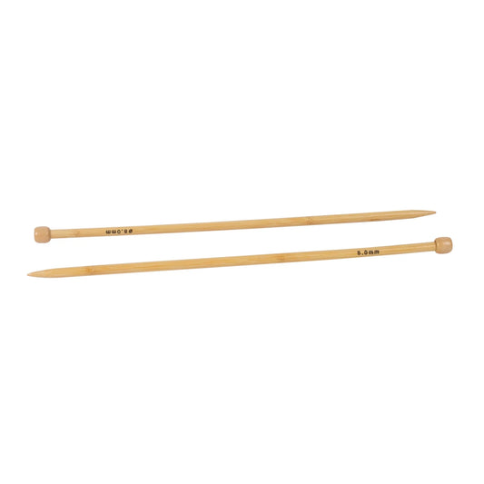 BAMBOO KNITTING NEEDLES Nø8