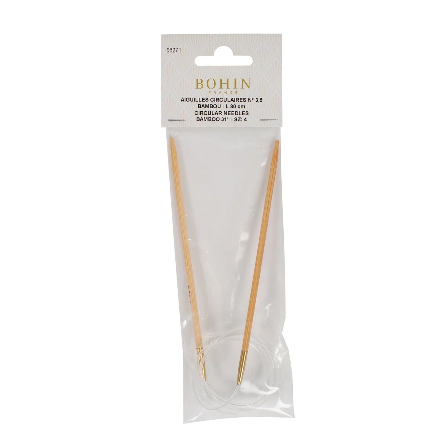 CIRCULAR BAMBOO NEEDLES 31" Nø3.5