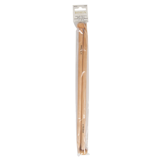 WOODEN KNITTING NEEDLES Nø12