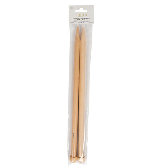 WOODEN KNITTING NEEDLES Nø15