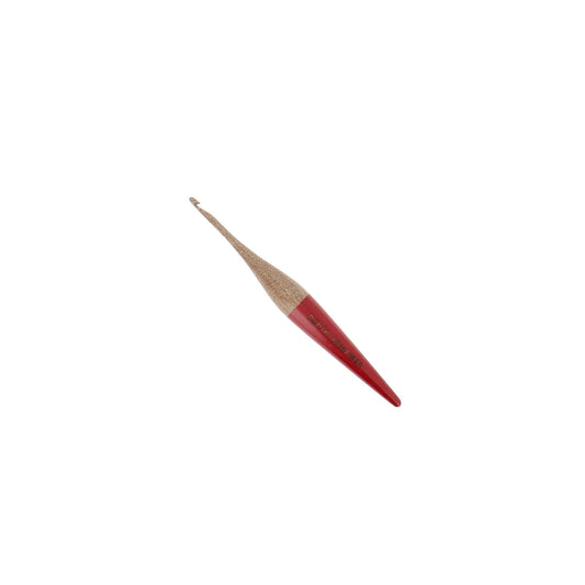 CROCHET HOOK WOOD-N°3.5-US E/4-Red-blister x1