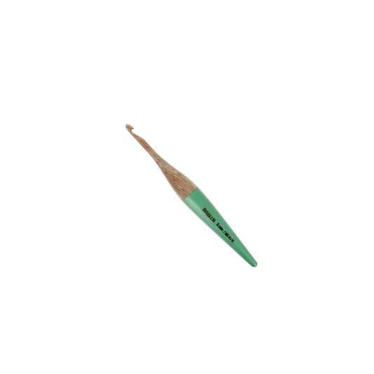 CROCHET HOOK WOOD-N°5-US H/8-Green-blister x1