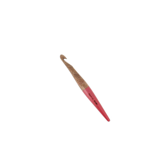 CROCHET HOOK WOOD-N°10-Magenta-blister x1