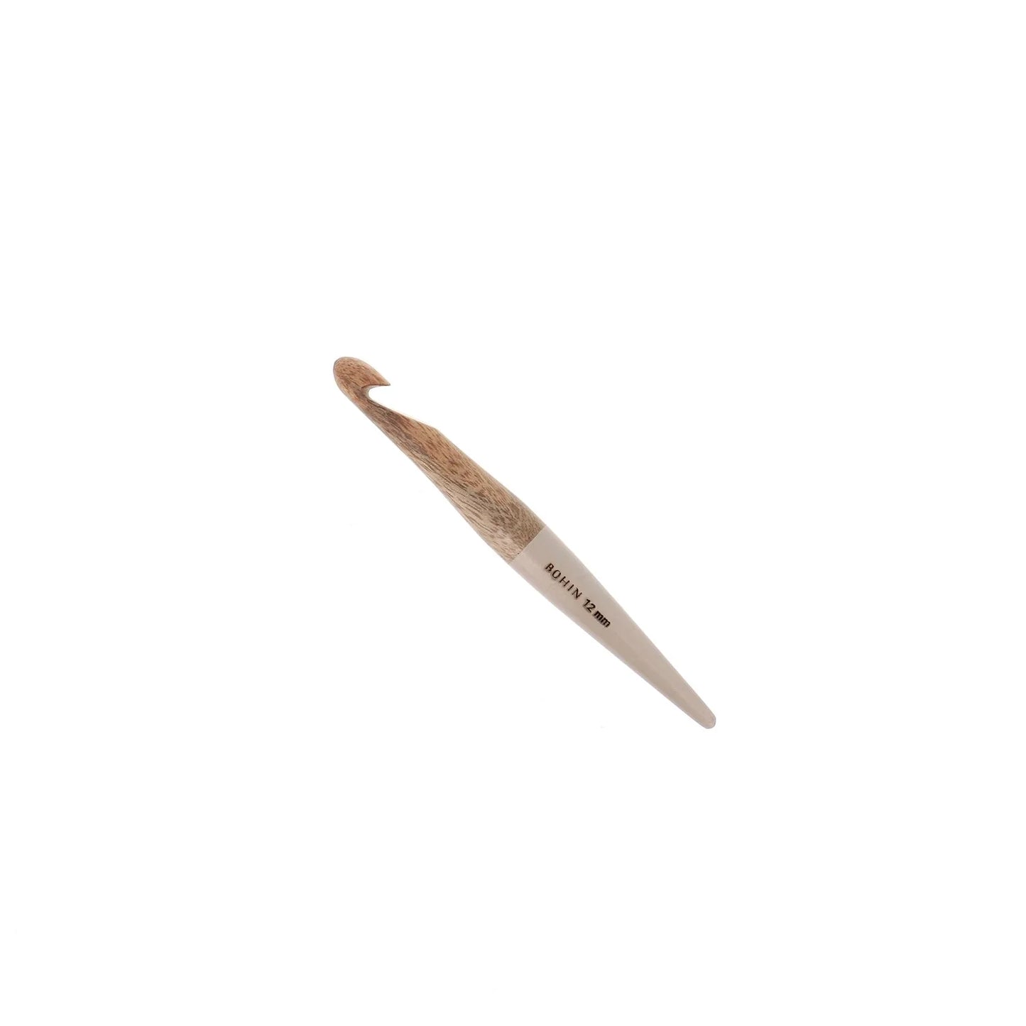 CROCHET HOOK WOOD-N°12-Beige-blister x1