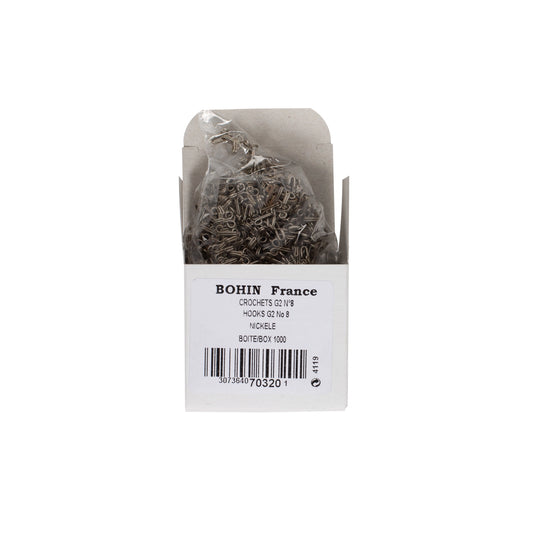 HOOKS SILVER COL. 10 pcs00 G2N°8