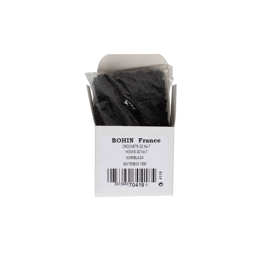 HOOKS BLACK COL. 10 pcs00 G2 N°7