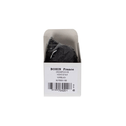 HOOKS BLACK COL. 10 pcs00 G2 N°8