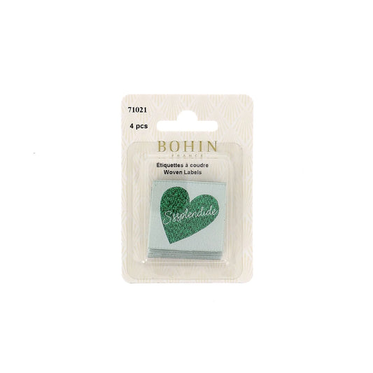 SEW-ON WOVEN LABEL - SPLENDIDE - BLISTER X 4