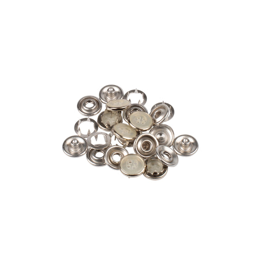 NON SEW FASTENERS LIGHT FABRIC 12MM PEARL/SHIRT REFILL