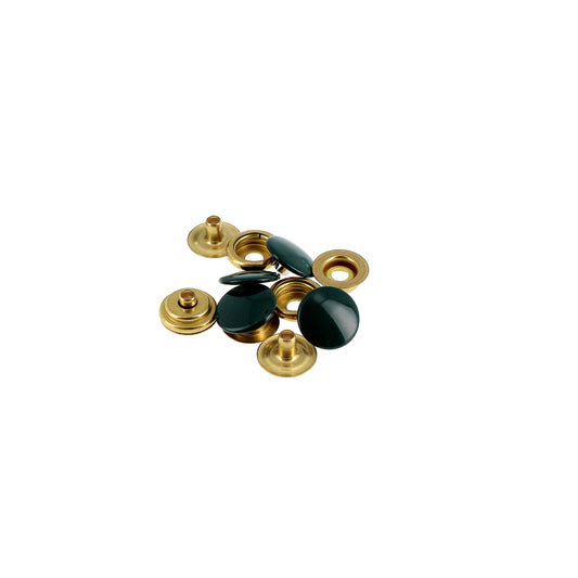 NON SEW FASTENERS MEDIUM FABRIC 14MM GREEN REFILL