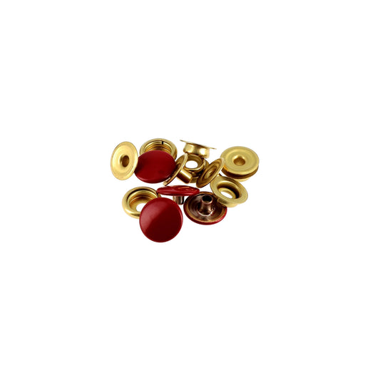 NON SEW FASTENERS MEDIUM FABRIC 14MM RED REFILL