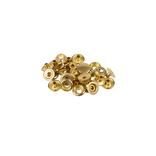 NON SEW FASTENERS HEAVY FABRIC 14 MM GILTED REFILL