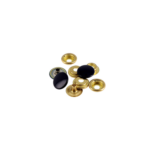 NON SEW FASTENERS HEAVY FABRIC 14 MM NAVY REFILL